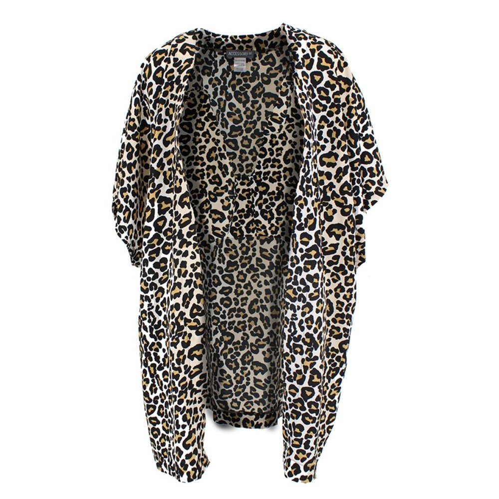 Nordstrom Accessory St Chiffon Leopard Wrap